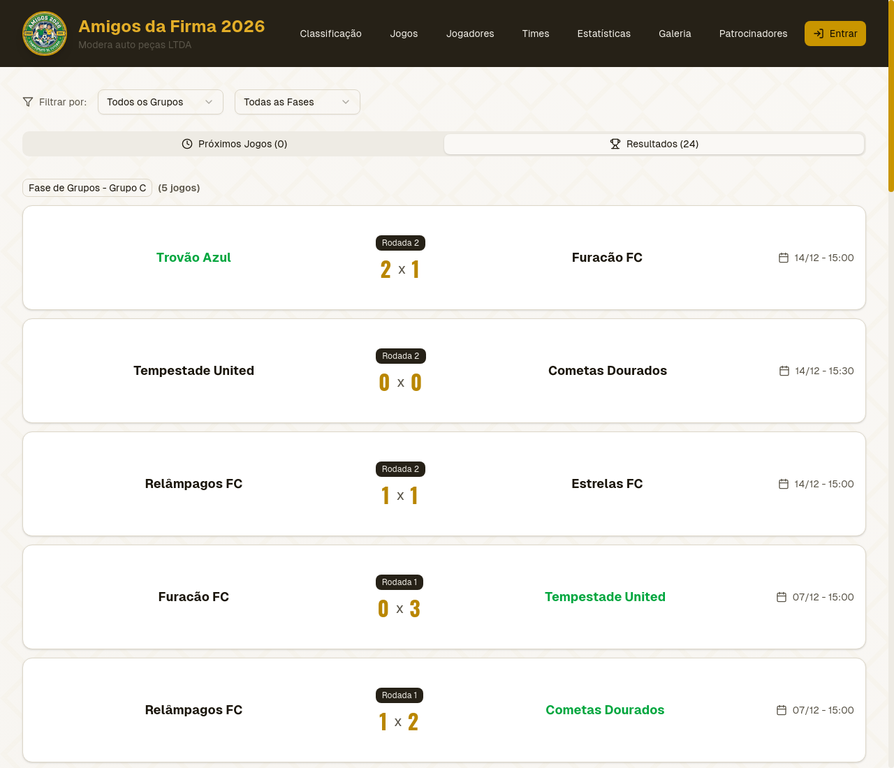 Calendário Automático